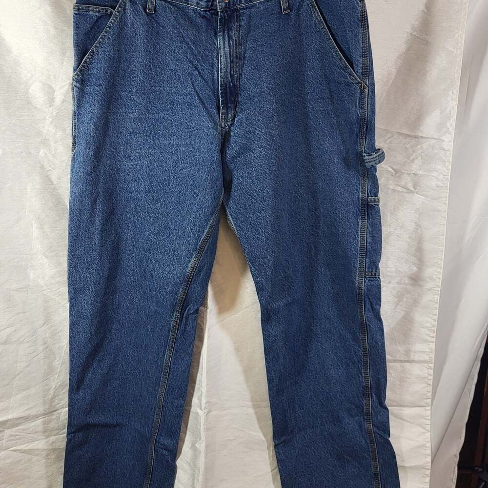 Lot of 2, Full Blue Men's Carpenter Denim Jeans 40x32